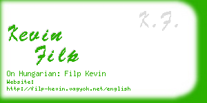 kevin filp business card